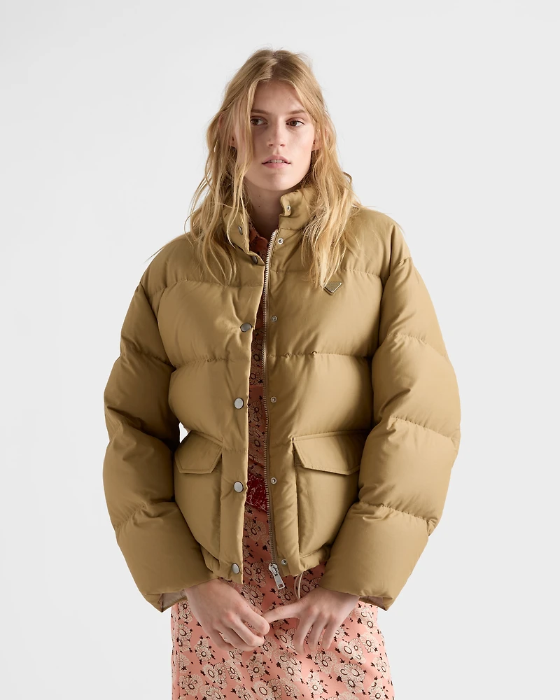 Medium-weight technical fabric down jacket