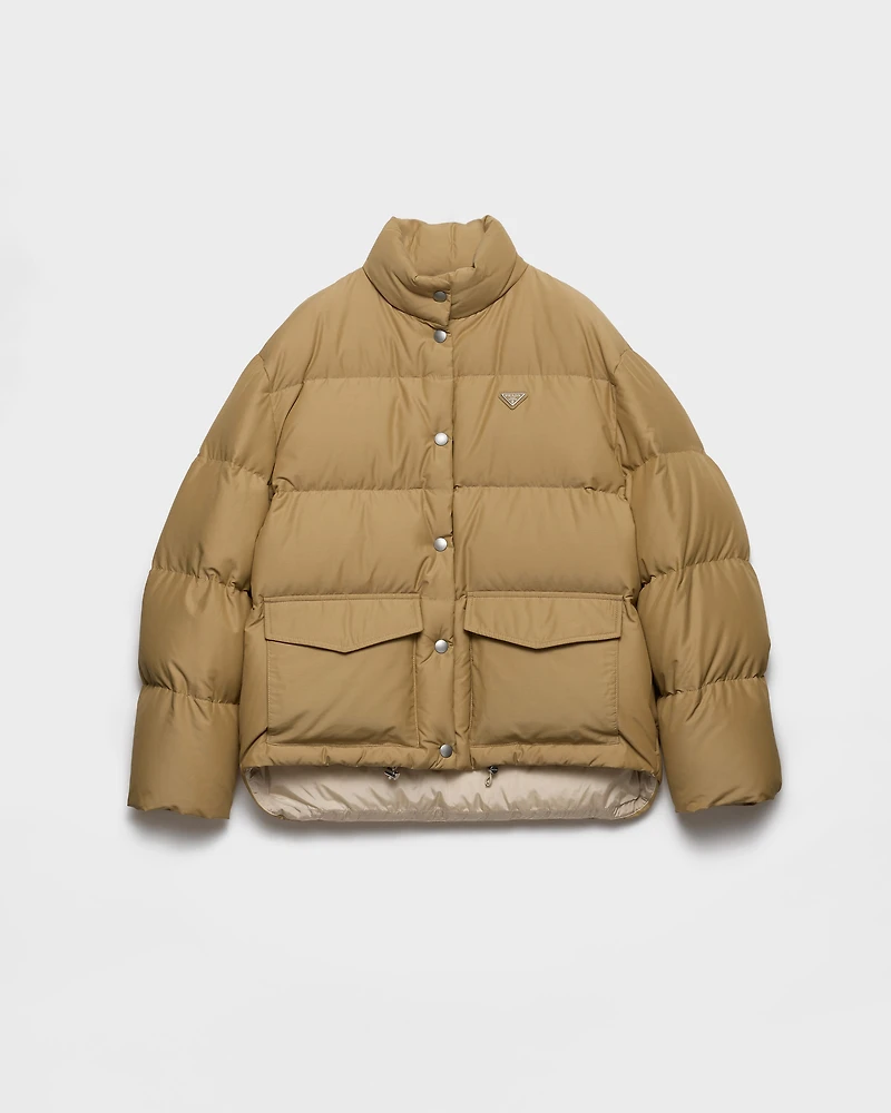 Medium-weight technical fabric down jacket