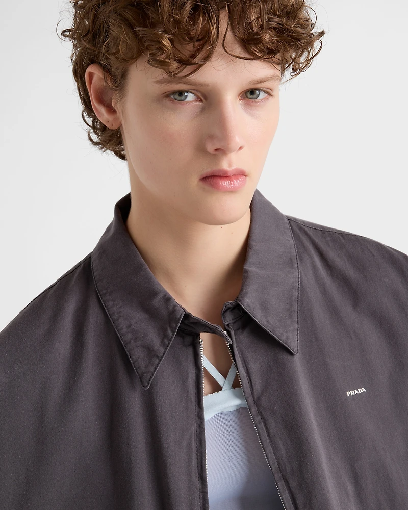 Old gabardine blouson jacket