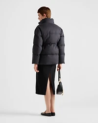 Flannel down jacket