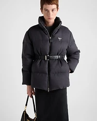 Flannel down jacket