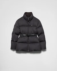 Flannel down jacket