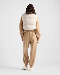 Wool and cashmere down vest