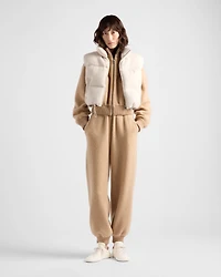 Wool and cashmere down vest