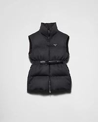 Flannel down vest