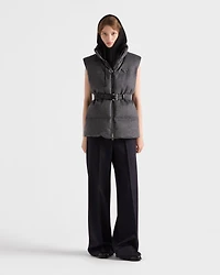 Loden down vest