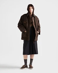 Canvas blouson jacket