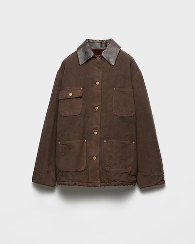 Canvas blouson jacket