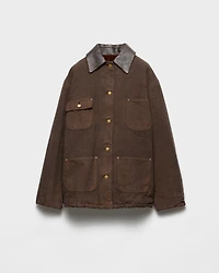 Canvas blouson jacket