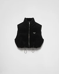 Velvet down vest