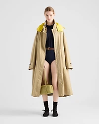 Technical poplin raincoat
