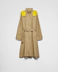 Technical poplin raincoat