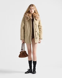 Medium-weight old Panama cotton down jacket