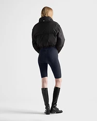 Cropped Re-Nylon down jacket
