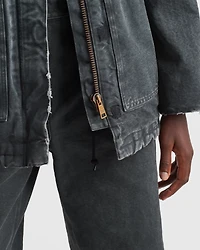 Canvas trucker jacket
