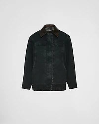 Canvas trucker jacket