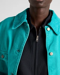 Canvas trucker jacket