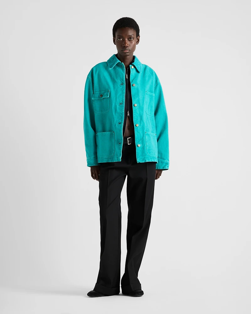 Canvas trucker jacket