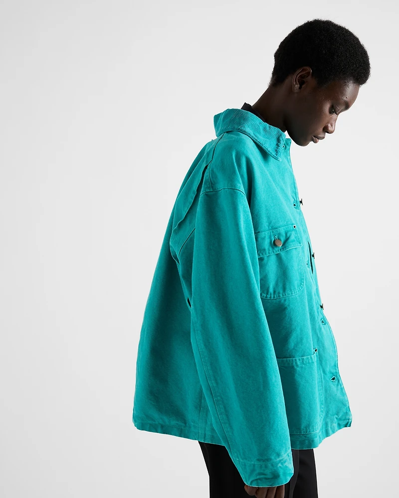 Canvas trucker jacket