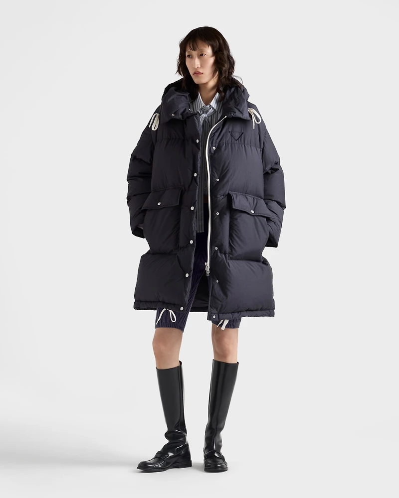 Soft canvas down parka