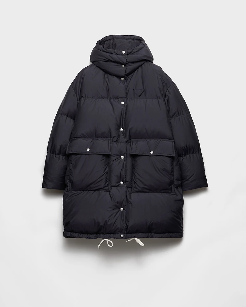 Soft canvas down parka