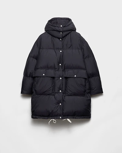 Soft canvas down parka