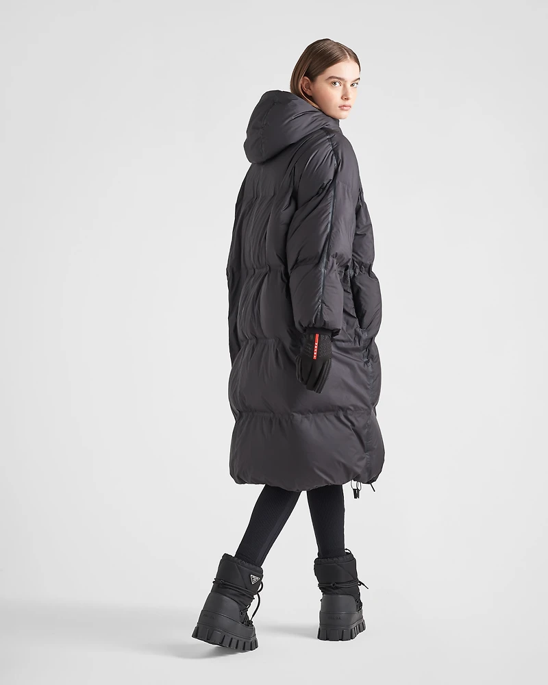 Oversized technical Re-Nylon down coat