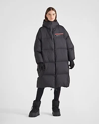 Oversized technical Re-Nylon down coat