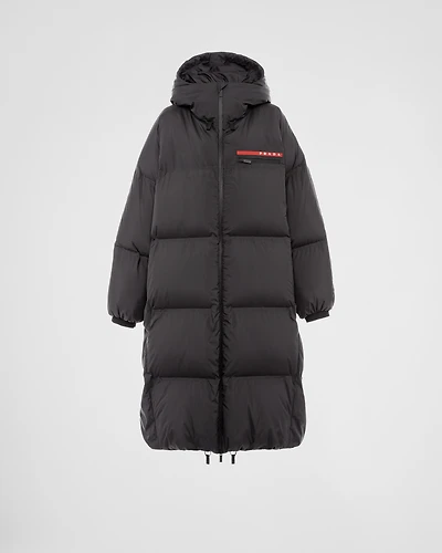 Oversized technical Re-Nylon down coat