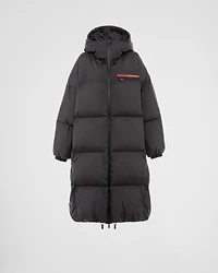 Oversized technical Re-Nylon down coat