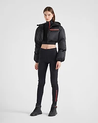 Technical Re-Nylon hooded down jacket