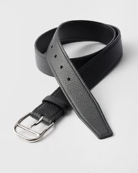 Leather belt strap