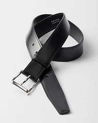 Leather belt strap