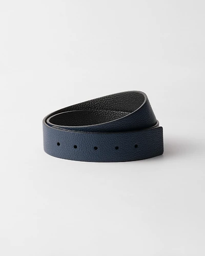 Leather belt strap