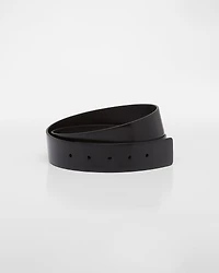 Brushed leather belt strap