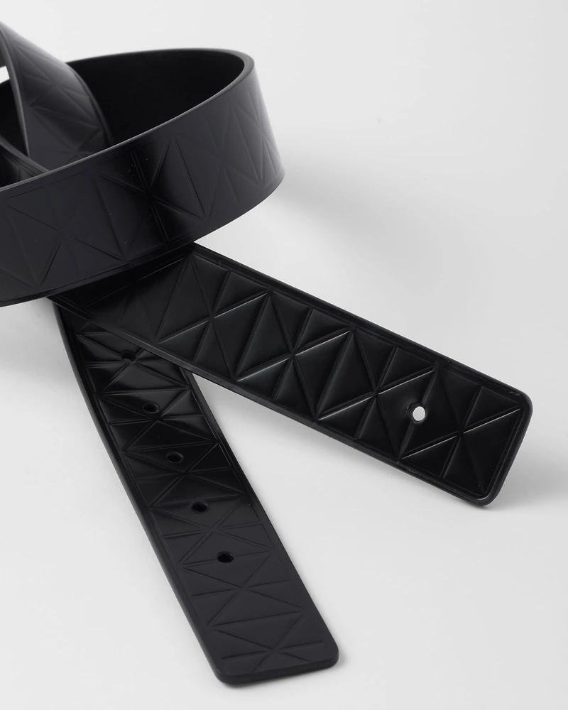 Brushed leather belt strap