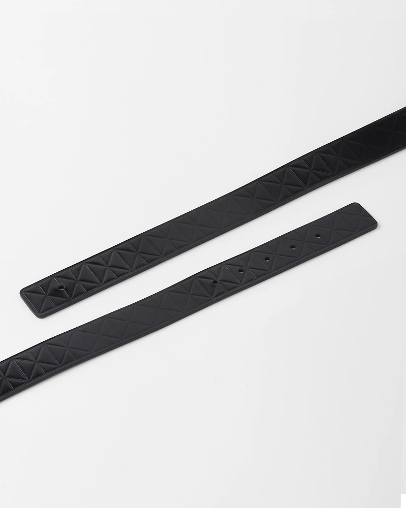 Brushed leather belt strap