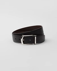 Reversible Saffiano leather belt