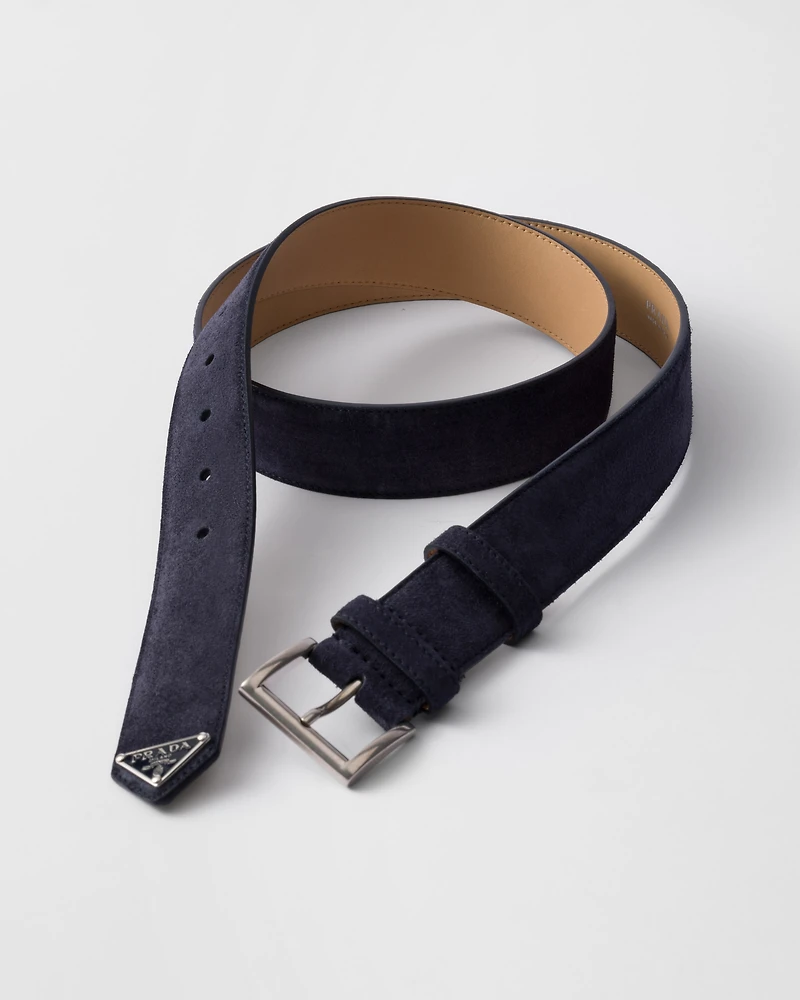 Suede belt