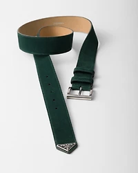 Suede belt