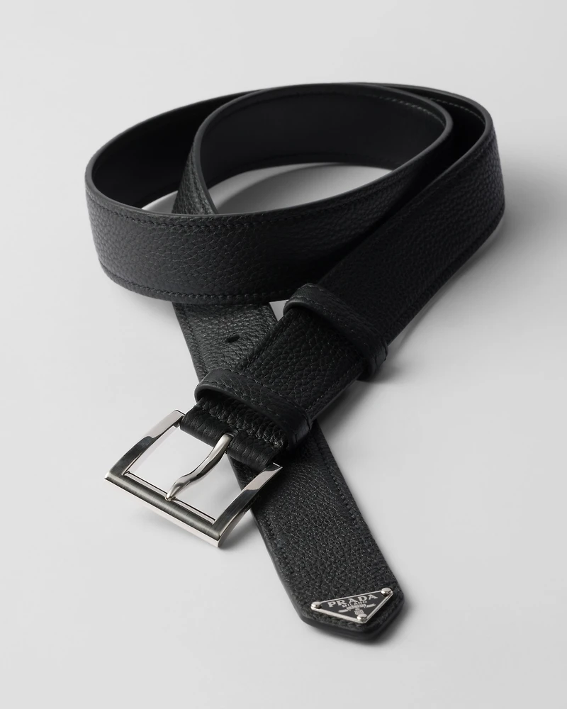 Leather belt