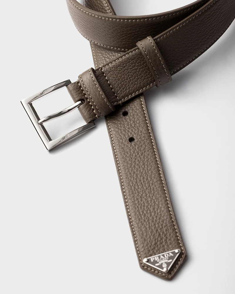 Leather belt