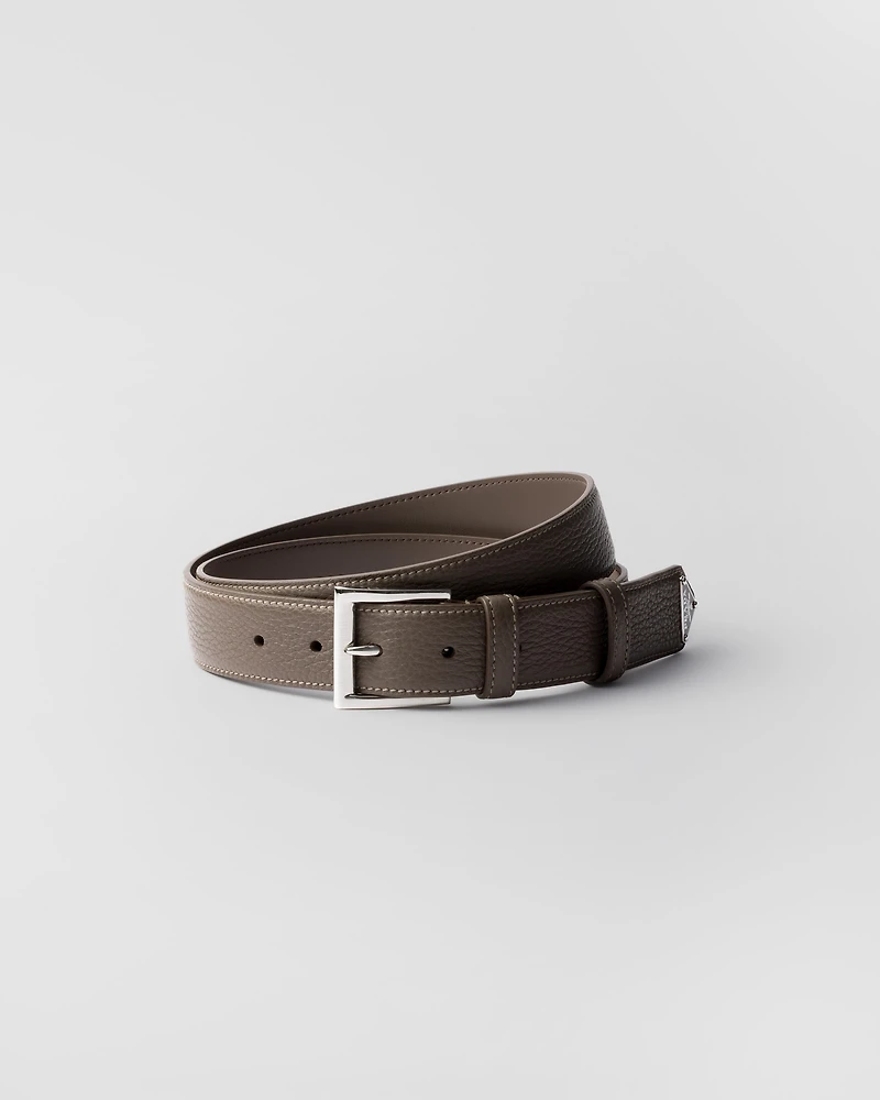 Leather belt