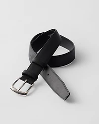 Saffiano leather belt