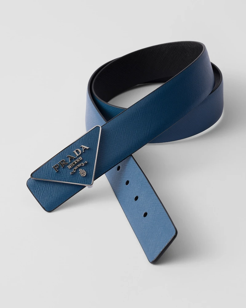 Saffiano belt buckle