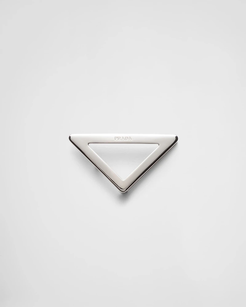 Enameled metal belt buckle