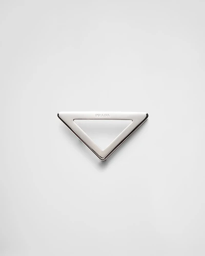 Enameled metal belt buckle