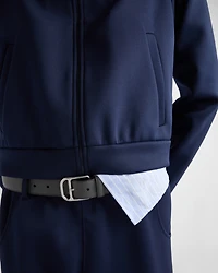 Saffiano leather belt