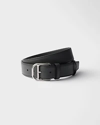 Saffiano leather belt