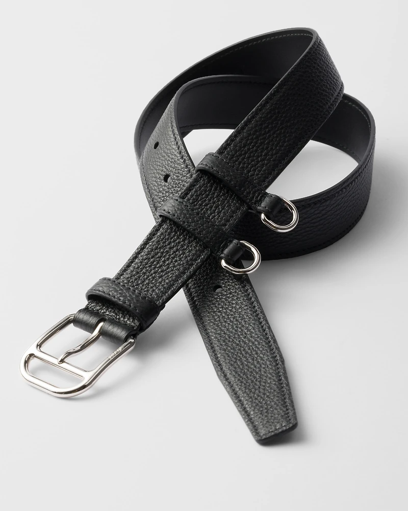 Leather belt